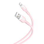XO kaabel NB212 USB - Lightning 1,0 m 2,1A, roosa