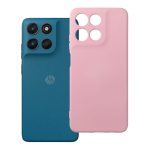 &Uuml;mbris mudelile Motorola G57 / G57 Power Silicone (v&auml;rv: puudriroosa)
