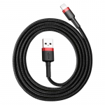 Baseus Cafule USB Lightning kaabel 1,5A 2 m (must ja punane)