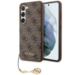 Guess 4G Charms Collection &Uuml;mbris jaoks Samsung Galaxy S24 - Brown