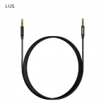 Dudao L12S AUX kaabel mini jack 3.5mm 1m 3-pole stereo - must
