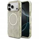 Guess IML Peony Dot MagSafe &Uuml;mbris for iPhone 17 Pro Max - beež
