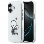 Karl Lagerfeld Karl & Choupette Back MagSafe &Uuml;mbris for iPhone 17 - Clear