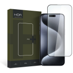 GRŪDINTAS STIKLAS HOFI GLASS PRO+ IPHONE 15 PRO JUODAS