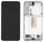 Ekranas Samsung S911 S23 5G su lietimui jautriu stikliuku ir rėmeliu Lime originalus (service pack)