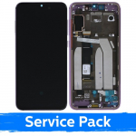 Ekranas skirtas Xiaomi Mi 9 SE su rėmeliu / Purple / (Service Pack)