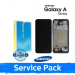 LCD ekraan &uuml;hilduv Samsung A366 A36 5G raamiga / valge / (Service Pack)