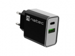 NATEC NETWORK CHARGER RIBERA USB-A+USB-C 20W PD