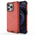 Honeycomb Case soomuskaitse TPU kaitsekattega iPhone 13 Pro jaoks punane