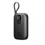 Joyroom JR-PBF17 22.5W 10000mAh Powerbank sisseehitatud USB-C kaabliga + 0.25cm USB-C kaabel - must