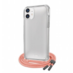 SBS Dėklas su dirželiu La&scaron;i&scaron;inė rožinė su spalvotu dirželis, skirtas iPhone 12/12 Pro