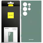 Spacecase Dėklas Silicone Case Galaxy S24 Ultra tamsiai žalias