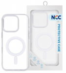 Dėklas NCC Clear Mag Cover (MagSafe) skirtas iPhone 15 Pro Max skaidrus