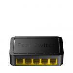 Cudy FS105D tinklo komutatorius Fast Ethernet (10/100) Juoda