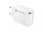 NATEC NETWORK CHARGER RIBERA USB-C 20W PD valge