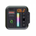 Auto laadija + FM saatja Blue Star (MT04B) (2xUSB-C, 20W, 3.0A) must