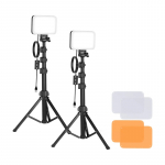 NEEWER BP66 stuudiokomplekt: kaks LED valgustit + filtrid + statiivid