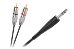 6,3 mm stereo-JACK &ndash; 2 RCA kaabel, 1,8 m