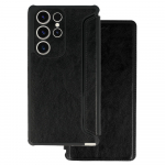 Razor Leather Kaaned jaoks Samsung Galaxy S23 Plus must