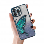 Tel Protect Butterfly Water &Uuml;mbris jaoks Iphone 12 Pro sinine