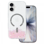 Tel Protect Moonlite Magsafe &Uuml;mbris jaoks Iphone 17 roosa clear