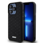 DKNY 3D Rubber Repeat Pattern &uuml;mbris jaoks iPhone 15 Pro Max - must