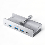 Orico MH4PC jaotur klamberkinnitusega USB-C / 3x USB-A 3.0 + 1x USB-C 3.0 - h&otilde;bedane
