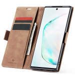 Spacecase piniginės dėklas Galaxy Note 10 &scaron;viesiai rudas