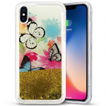 Zizo Liquid Glitter Star Butterflies &uuml;mbris seadmele iPhone X