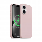 Crong Color Cover Magnetic &ndash; MagSafe &uuml;mbris iPhone 16 jaoks (liivroosa)