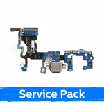 Charging Port &Uuml;hildub Samsung G960 S9 Koos Flex / Plata original (Service Pack)