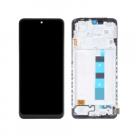 Ekranas skirtas Xiaomi Redmi Note 12 4G juodas su rėmeliu / HQ