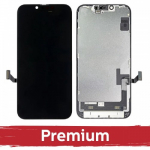 LCD ekranas suderinamas su iPhone 14 juodas (SOFT OLED / Stable / Premium) /*Removable IC*/