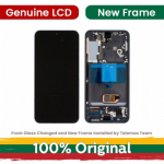 LCD-ekraan Samsung S901 S22 raamiga, valge (uuendatud: Telemax)