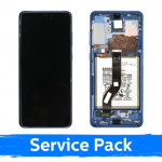 Samsung G985 S20 Plus &uuml;hilduv LCD-ekraan koos raamiga / Aura sinine / (hoolduskomplekt) +KOOS AKUGA