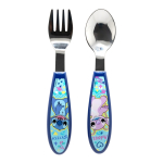 Disney Stitch & Angel metallist s&ouml;&ouml;giriistade komplekt: lusikas ja kahvel