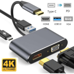 USB hub Reach USB-C to HUB PD + HDMI + VGA + USB 3.0
