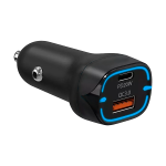 38 W autolaadija Power Delivery ja Quick Charge'iga