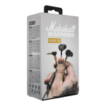 Wire earphones Jack 3,5 mm Marshall EQ black gold