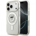 Karl Lagerfeld IML Choupette MagSafe &uuml;mbris jaoks iPhone 17 Pro l&auml;bipaistev
