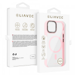 Liavec Hybrid Magsafe Clear &Uuml;mbris jaoks Iphone 15 light roosa