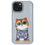 Nimmy Glasses Cool Cat iPhone 15 &Uuml;mbris - Hall