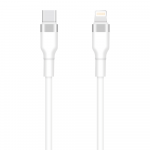 "Setty" USB-C - "Lightning" kabelis 1 m 3A KSC-L-130, baltas