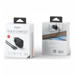 YESIDO WALL ĮKROVIKLIS YC54 PD 20W QC 2xUSB-C + TYPE-C/LIGHTNING LAIDAS 27W 1M juodas