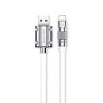 WEKOME WDC-186 Wingle Series USB-A&ndash;Lightning laadimis- ja andmekaabel, 1 m, valge
