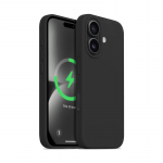 Crong Color Cover Magnetic MagSafe &uuml;mbris seadmele iPhone 16 Plus, must