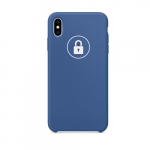 Dėklas "Silicone Case" skirtas iPhone Xs Max / Delft Blue / su įpakavimu