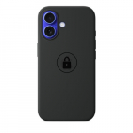 Dėklas "Silicone Case v2" iPhone 16 Plus / Juodas / pakuotėje