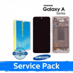 LCD ekraan &uuml;hilduv Samsung A566 A56 5G raamiga / roosa / (Service Pack)