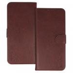 WONDER COMMON Universal Book Case (SIZE XXL) for Samsung S25 Ultra/S24 Ultra/M35/M23/A16 5G/Xiaomi Redmi 14C brown